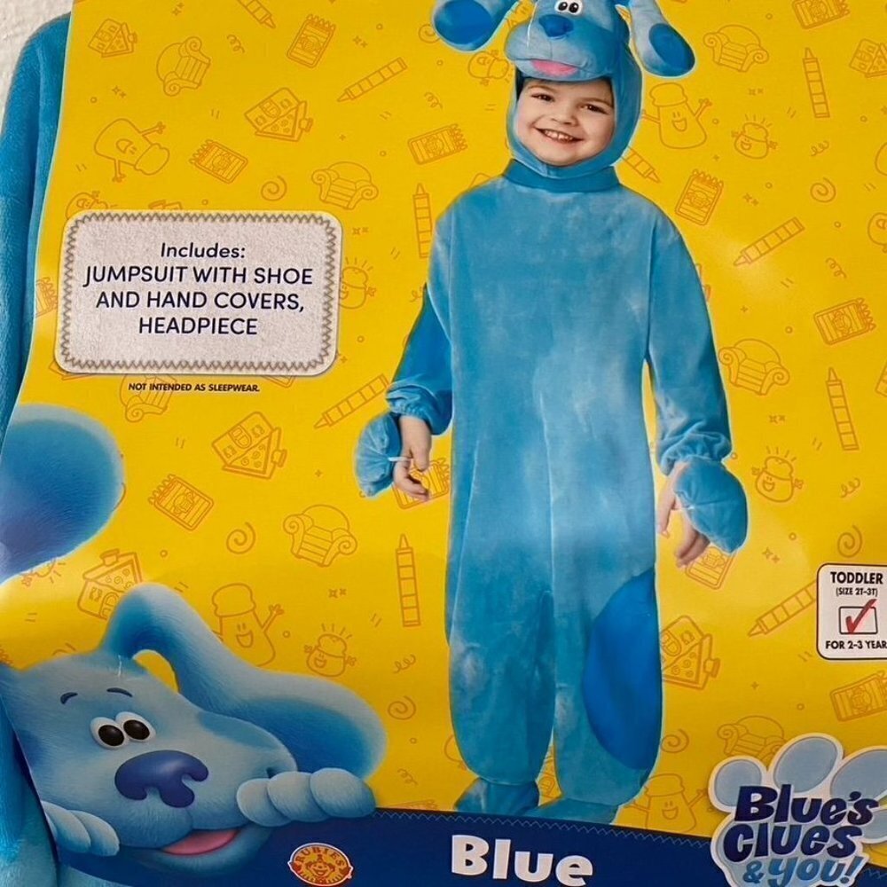 Rubie's Blue's Clues Blue Child Costume Sz 2-3T Halloween Pretend Play - Picture 2 of 6